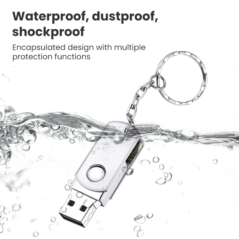 Elough Metal USB Flash Drive 2TB/1TB/512G Pendrive OTG 32G Pendrive Memory Stick drive USB flash Drive waterproof
