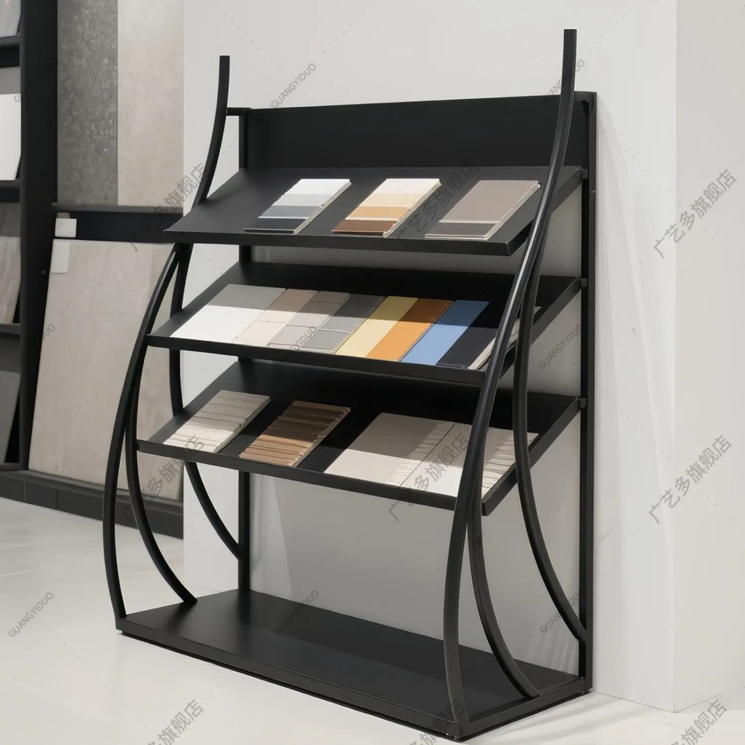 High-end ceramic tile sample display stand, cabinet door panel swatch, ceramic plate vertical display stand, whole house custom