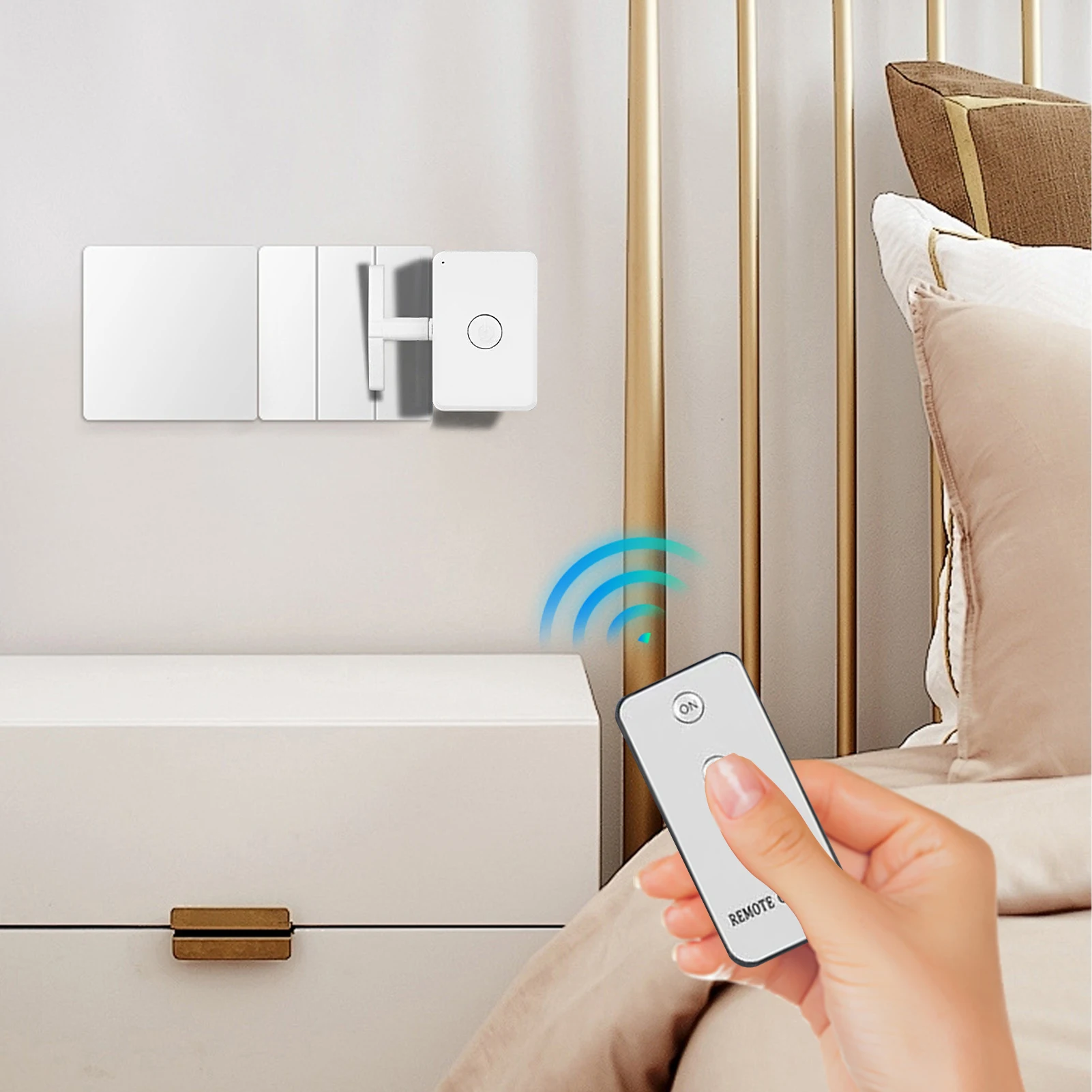 Automatic Button Pusher Wireless Finger Button 10M Range Remote Controller Dimmer For Home Door Wall Room Fan Car Dormitory