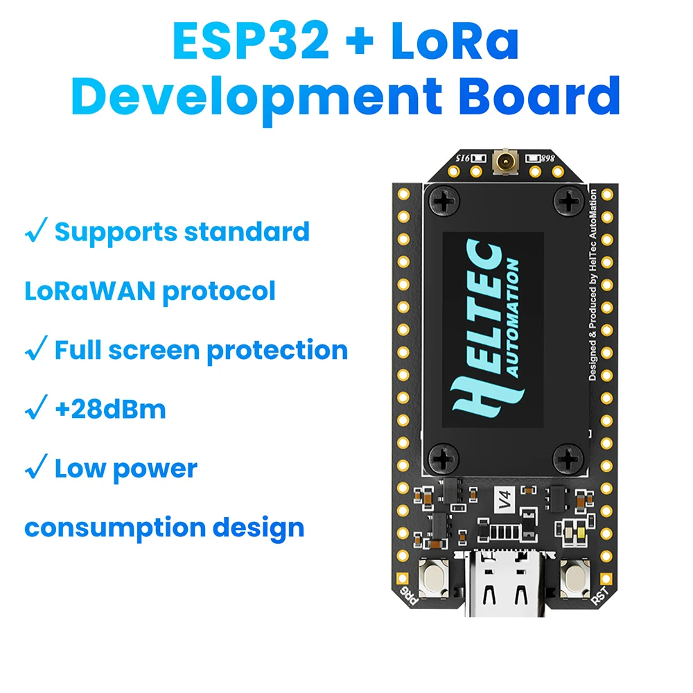 ESP32-S3R2 WiFi LoRa 32 V4 BT Entwicklungsboard 0,96-Zoll-OLED-Display Niedrigenergie-IoT Typ C – Detail 3