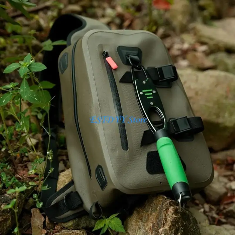 

G6DE Outdoor Fishing Bag Versatile Waterproofed Waist Pack Fishing Adjustable Bag Hiking Essential Bag