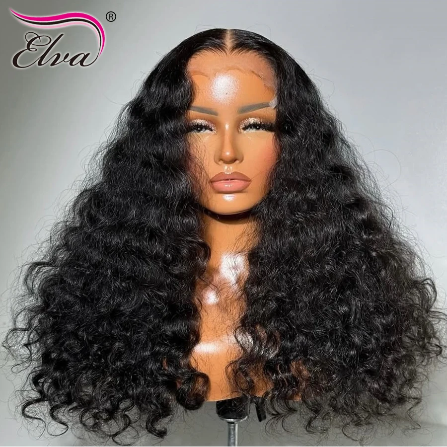 250% البورمية مجعد 9X6 ارتداء الذهاب HD الدانتيل إغلاق شعر مستعار غلويليس قبل قطعها باروكة من شعر طبيعي جاهزة للذهاب الباروكات الشعر البرازيلي للمرأة #2