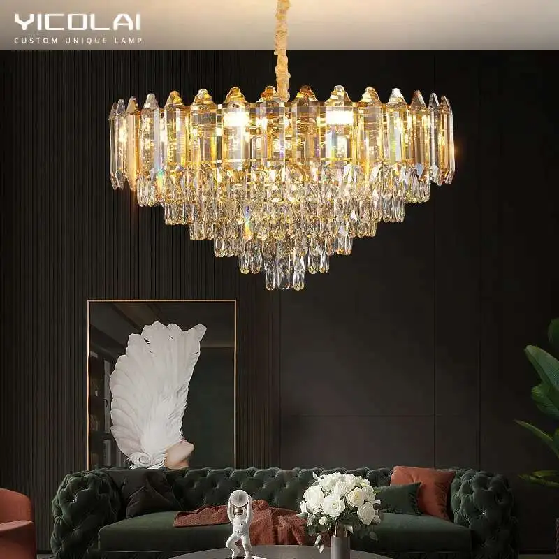 

Luxury Crystal LED Chandelier Home Bright Lighting Indoor Creative Decor For Dinning Living Study Room Bedroom Pendant Light