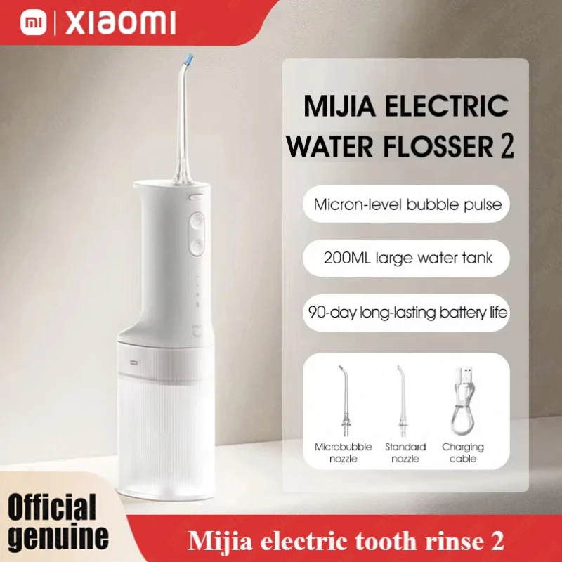

XIAOMI MIJIA MEO705 Portable Oral Irrigator 2 Dental Teeth Whitening Flosser bucal tooth vibration waterpulse Water Thread