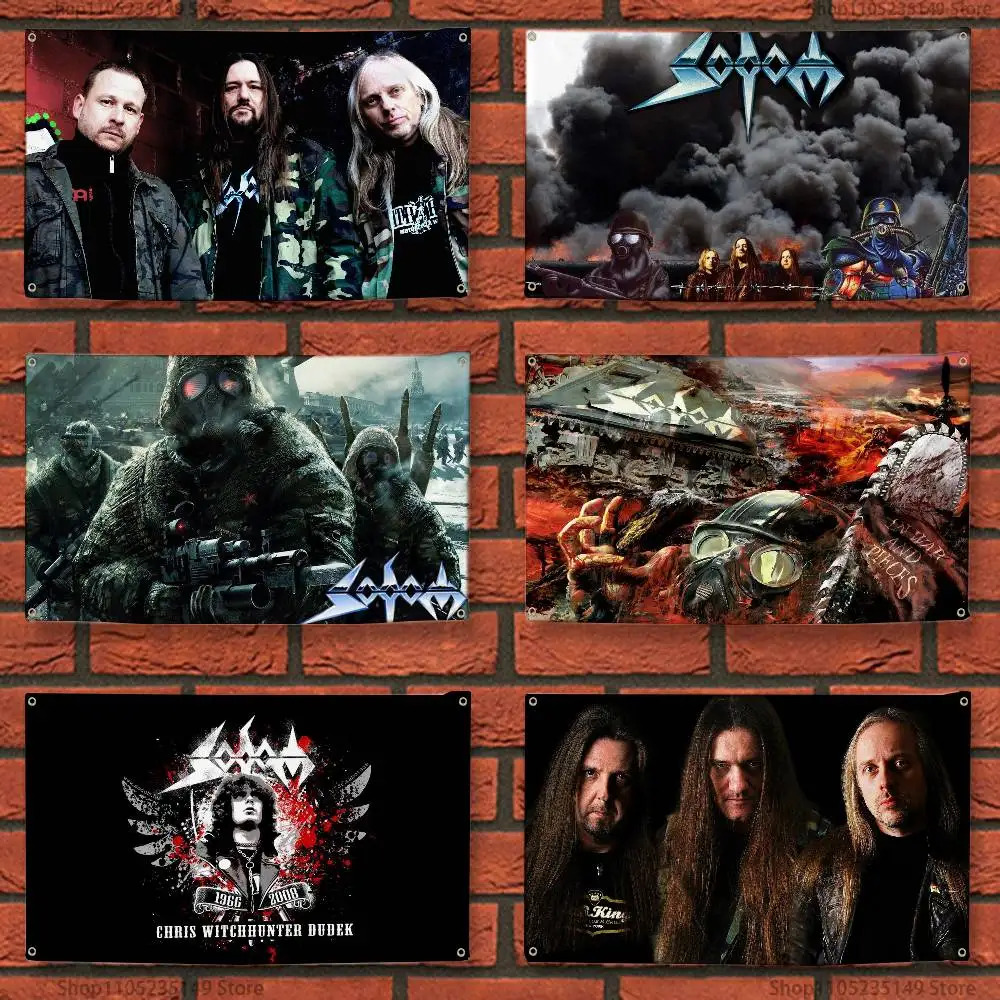 

S-Sodom Flag Tapestry Wall Hanging Bed Room Bar Modern Banner Aesthetic Room Decor