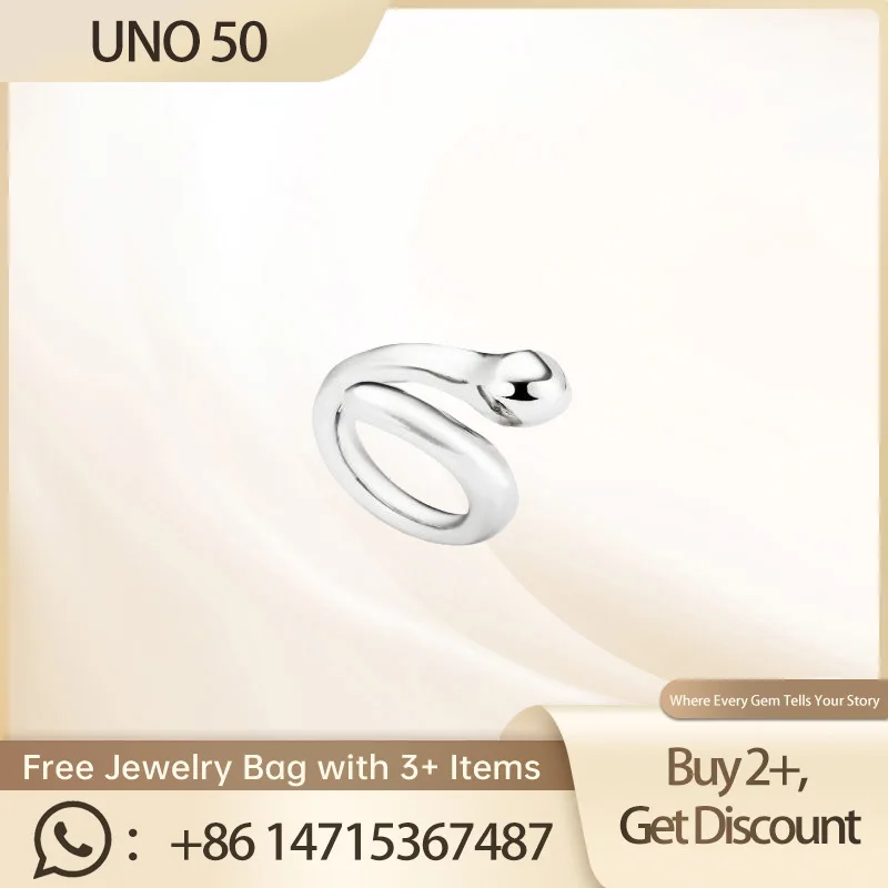 Uno 50 2024 Nieuwe S925 Zilveren Ring - Delicate En Elegante Ring Voor Speciale Gelegenheden En Alledaagse Stijl