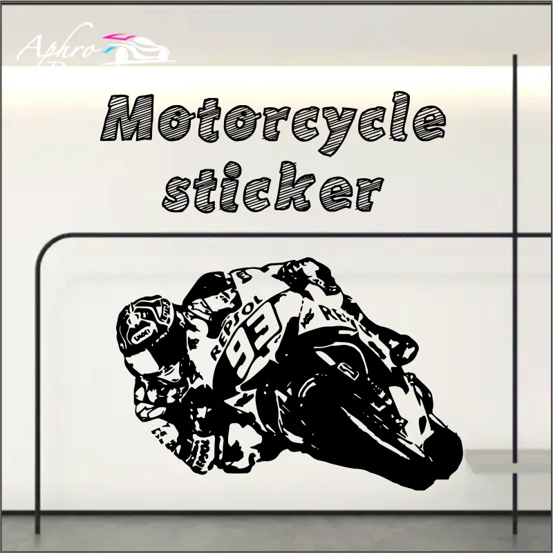 

Cool Motorcycle Wall Stickers Vinyl Motorcycle Racer Motorcyclist Wall Decal for Home Bedroom Decoration Accessories