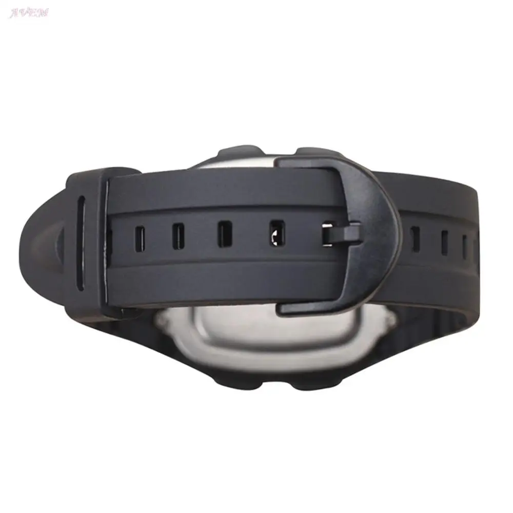 Correa/cinturón de reloj de silicona suave de 18mm para pulsera electrónica de repuesto de W-96H, accesorios de relojes para hombre, correa W96H