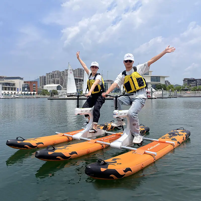 

Multiple Person Inflatable Pedal Bike Two Person Sea Floating Bicycle