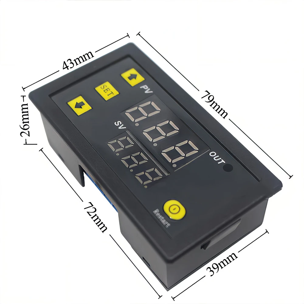 Mini régulateur de température numérique avec capteur, thermorégulateur de contrôle de chauffage et de refroidissement, W3230, 12V, 24V, 220V