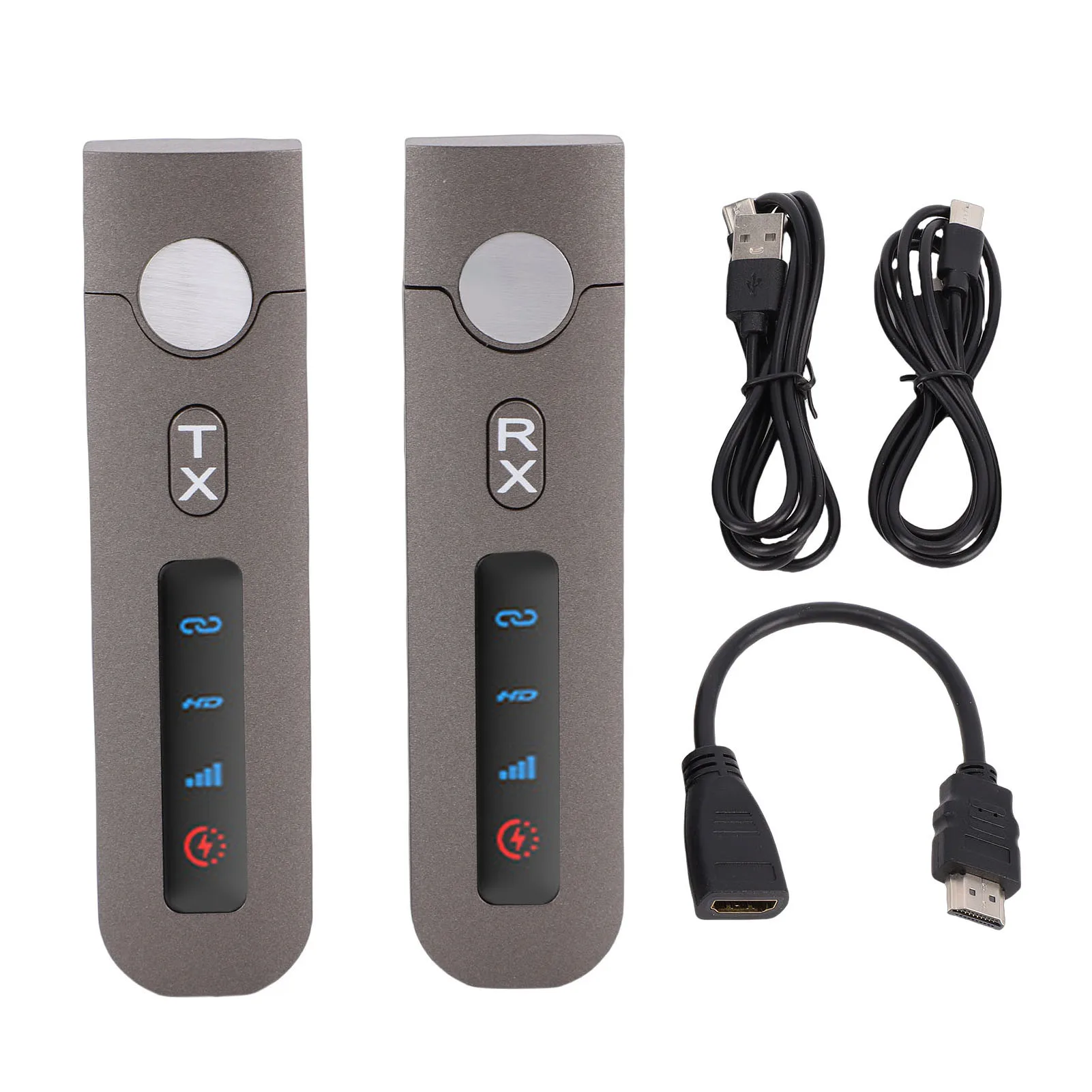 

Wireless HD Transmitter Receiver Kit 50m 4K 60Hz HD Multimedia Interface Plug and Play 5.8G 2.4G Dual Band for Video Sound to Sc