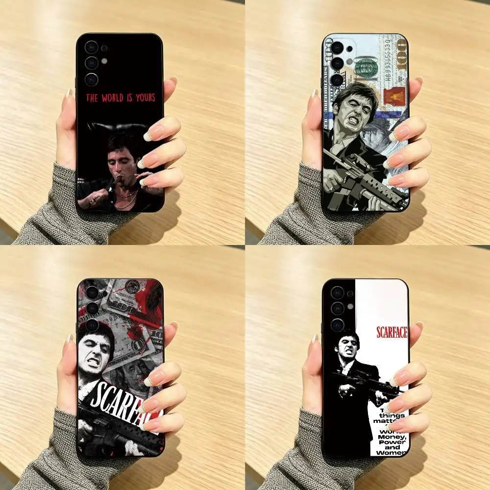 T-Tony M-Montana S-Scarface Phone Case For Samsung S25,S24,S21,S22,S23,S30,Ultra,S20,Plus,Fe,Soft Silicone Black Cover