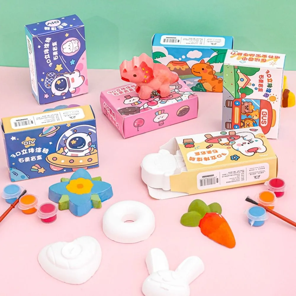 Fiore creativo Bambini Attività da colorare Giocattolo Arte animale Riempimento colore Giocattolo Spazio educativo Regali per bambole in gesso dipinto