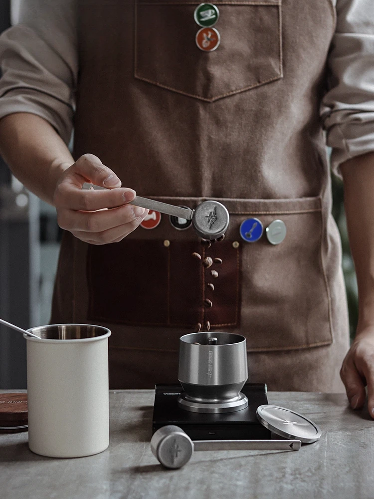 Para MHW-3 Bomber cuchara de café de mango largo de acero inoxidable cantidad de 8g