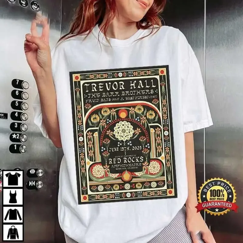 Trevor Hall Red Rocks Amphitheatre Morrison June 15 2025 Tour T Shirt S 4Xl