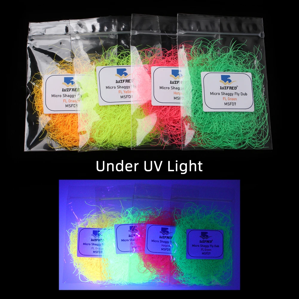 2 Packs 4packs Micro Shaggy Fly Dub Fly Tying Silicone Legs Material for Nymphs Stonefly Trout Fishing Lure Baits 12 Colors - view 6