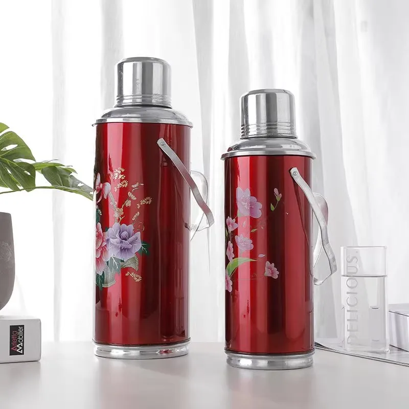 

1.2l/2l vintage travel thermos can be used as a living room vase decoration ornament at home