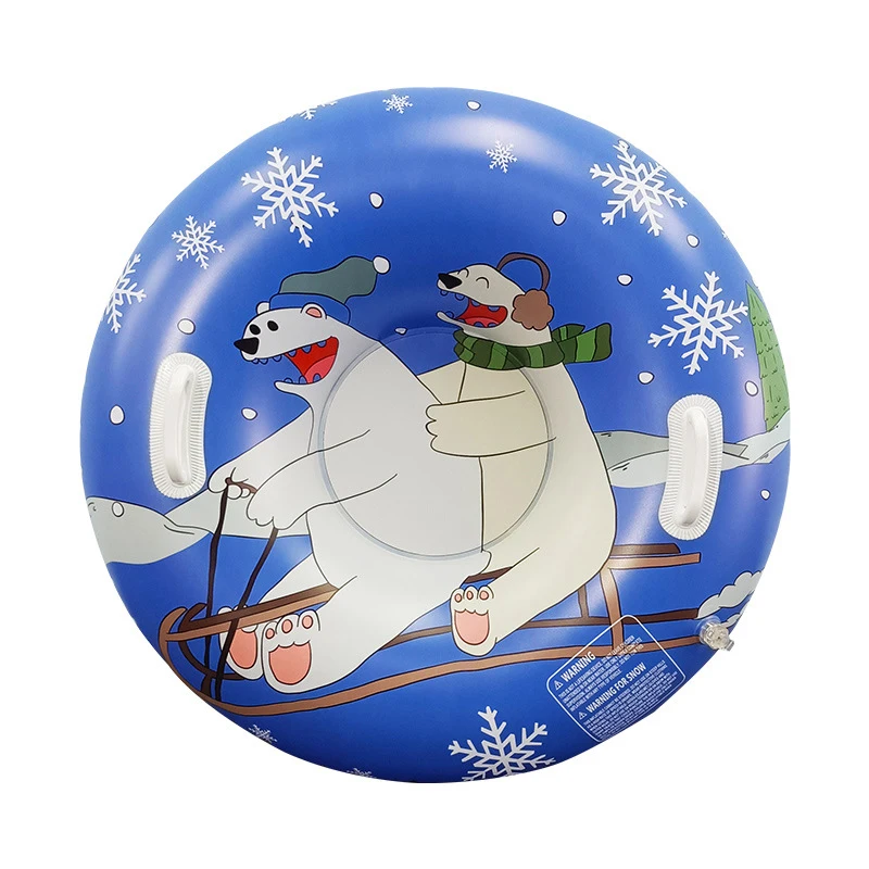 Inflatable Ski Ring Winter Polar Bear Ski Tire Adult Children Universal Skate Inflatable Ring 36 