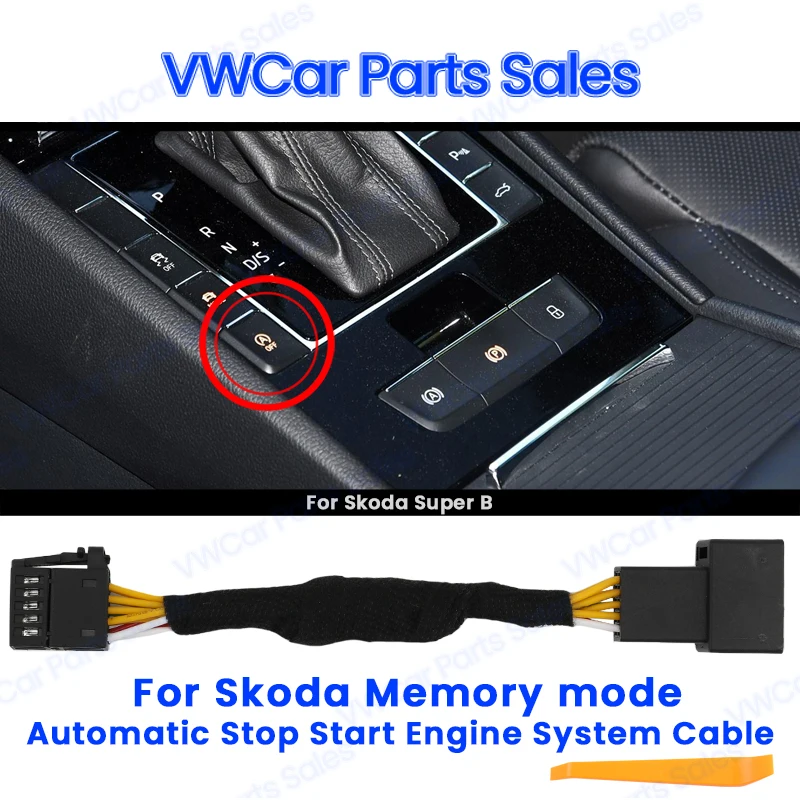 

Automatic Stop Start Engine System Off Device Memory Mode Control Sensor Plug Stop Cancel Cable For SKODA Super B