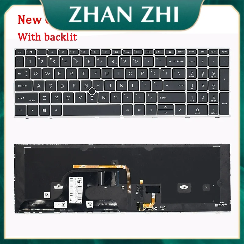 New Laptop Rreplacement Keyboard Compatible for HP ZBook Fury 15 17 G7 G8