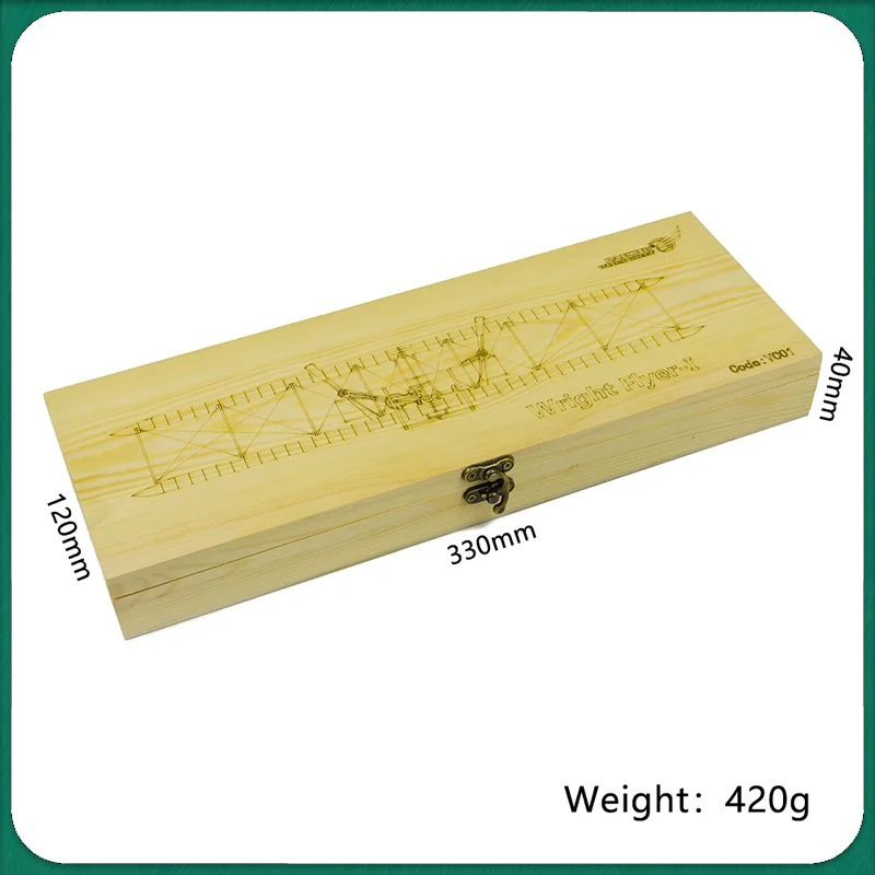 3D Wooden Puzzles Airplanes DIY Wright Brothers Flyer Laser Cut Balsa Wood Model Aircraft  Plane Gift for Adults Teens
