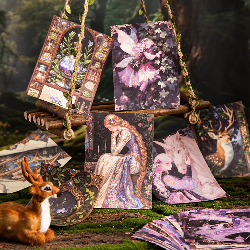 Diario GO 50 Uds. Living in A Fairy Vintage Princess Collage Material de álbum de recortes papel creativo papel de diario basura