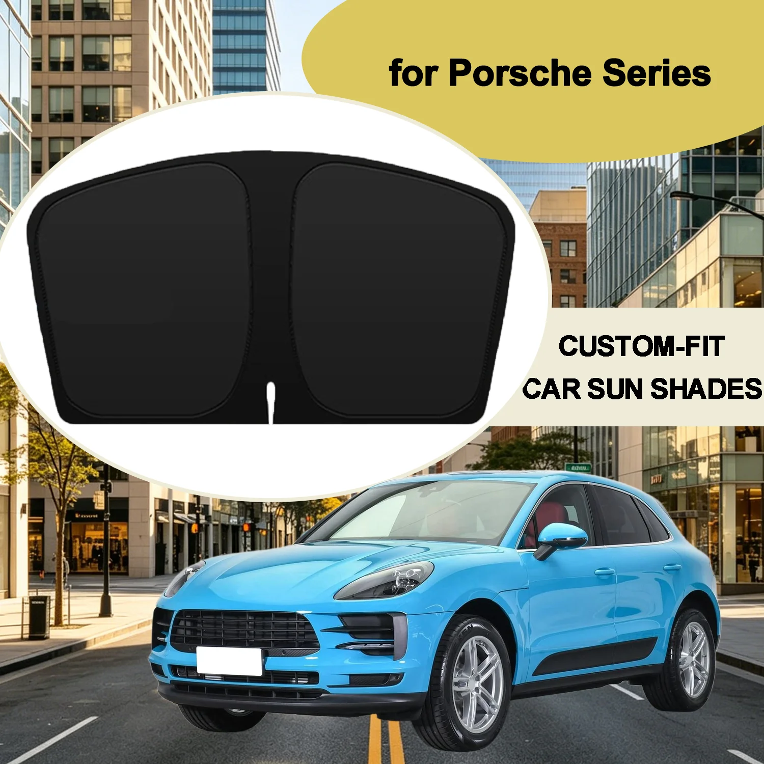 

For Porsche Macan Cayenne 2011-2025 Front Windshield Sun Shade Window Shades Cover Sun Visor Shield Privacy Protection