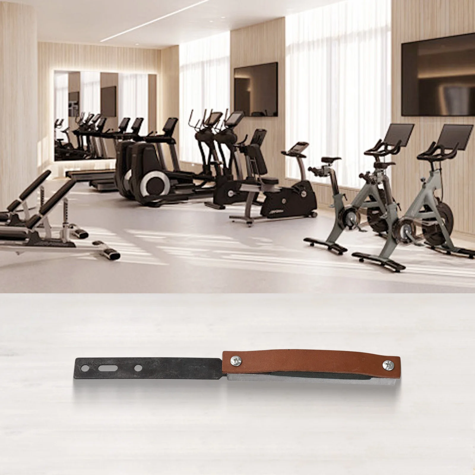 1pc Exercise Bike Brake Pads Stationary Bike Leather Resistance Pads Gym Accessories For Exercise Bikes And Stationary Bikes