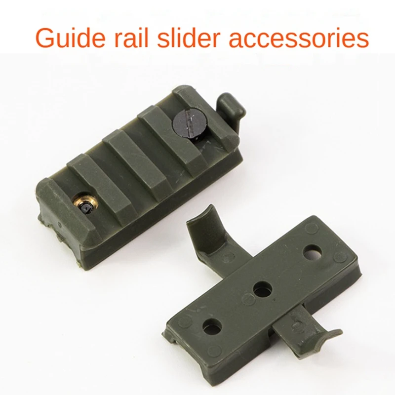 1 Pair Nylon Lead Rail Helmet Flashlight Clip Rail Slider Plastic Universal Helmet 20Mm Accessories Flashlight Clip