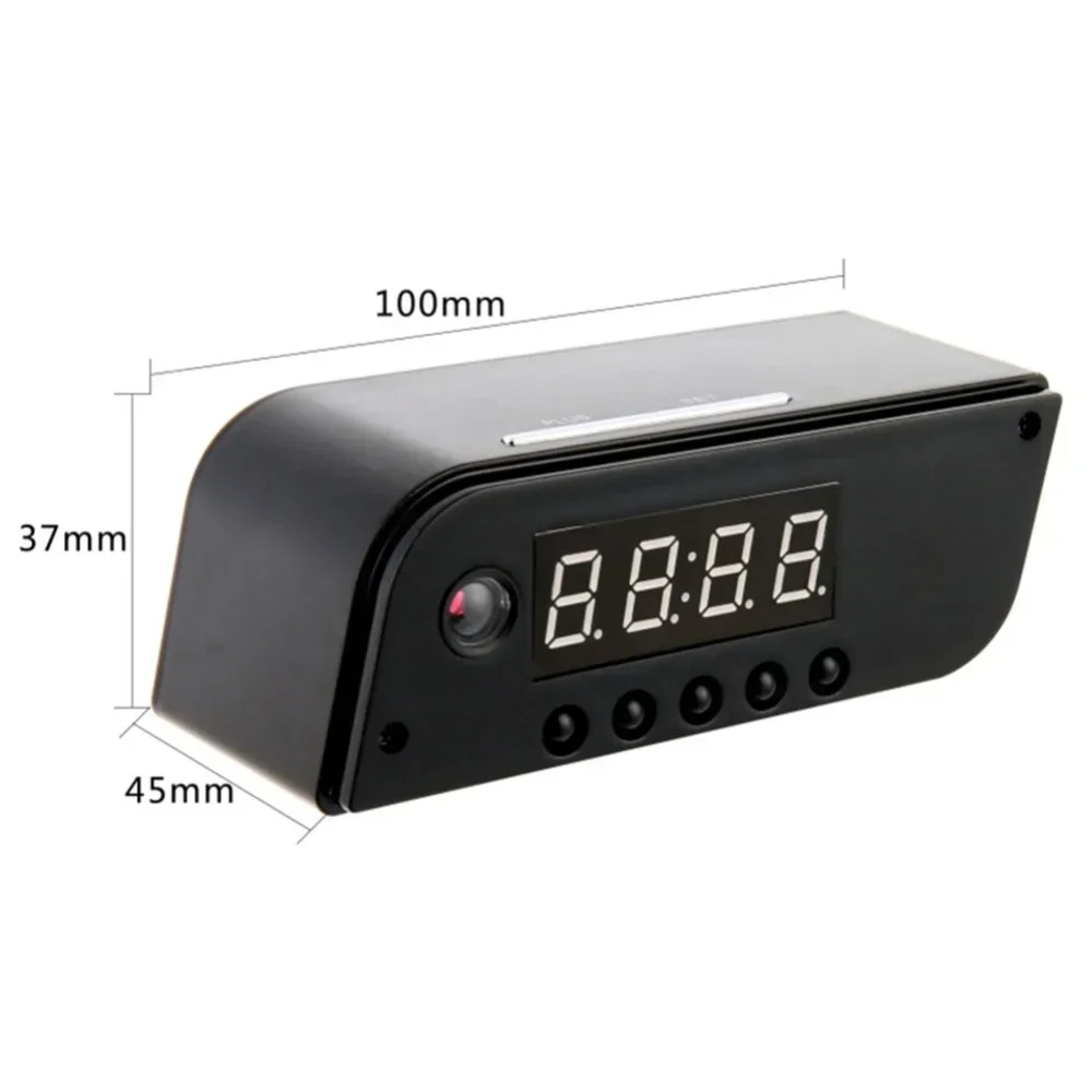 1080P Wifi HD Wireless Mini Camera Alarm Clock Security Surveillance Night Vision Motion Detection Sensor Monitor Camcorders Cam