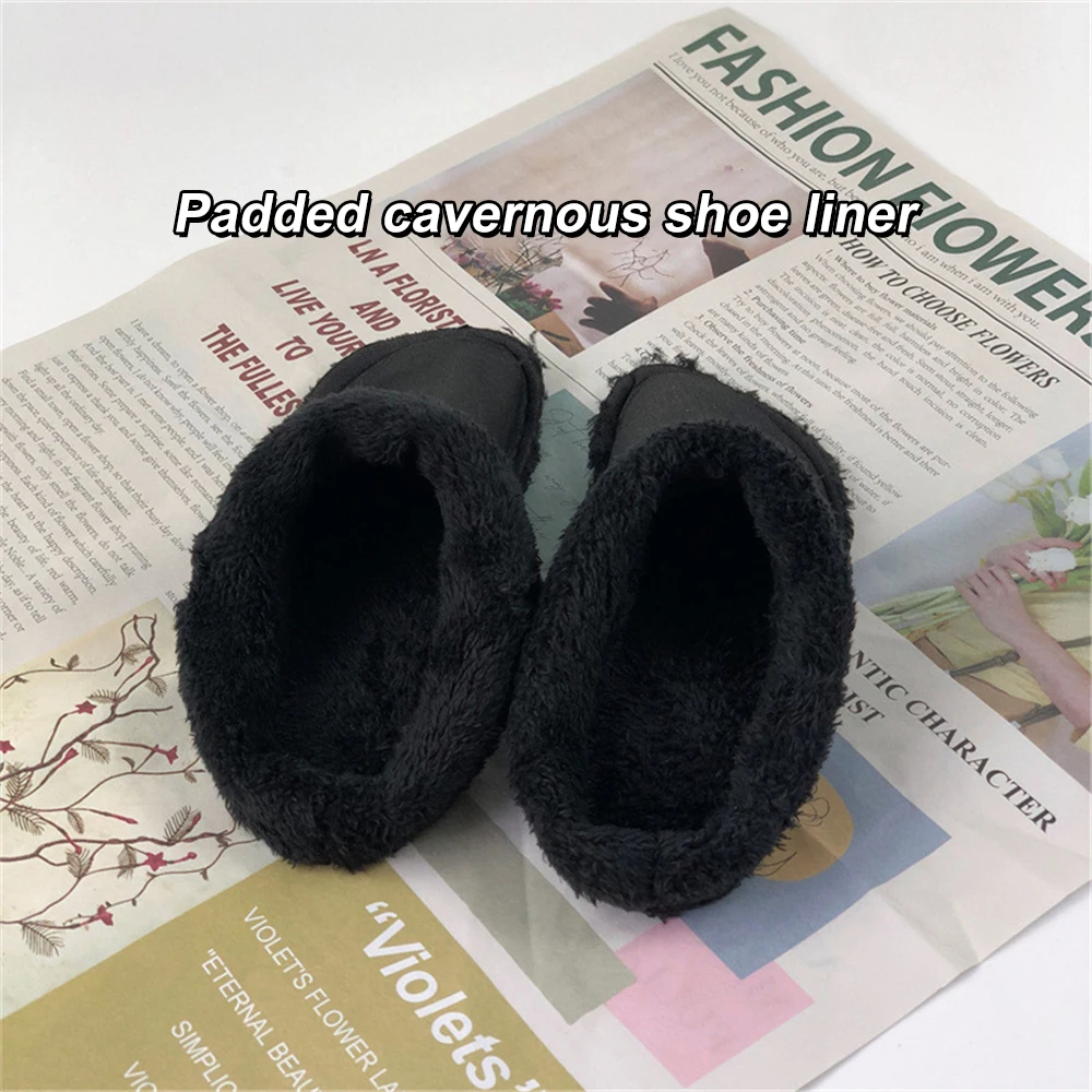 1/2/3PAIRS Sottopiede in peluche Nessuna deformazione Comoda suola spessa Sottopiede Prodotti per la casa Copertura in cotone Nessuna perdita di capelli Accogliente