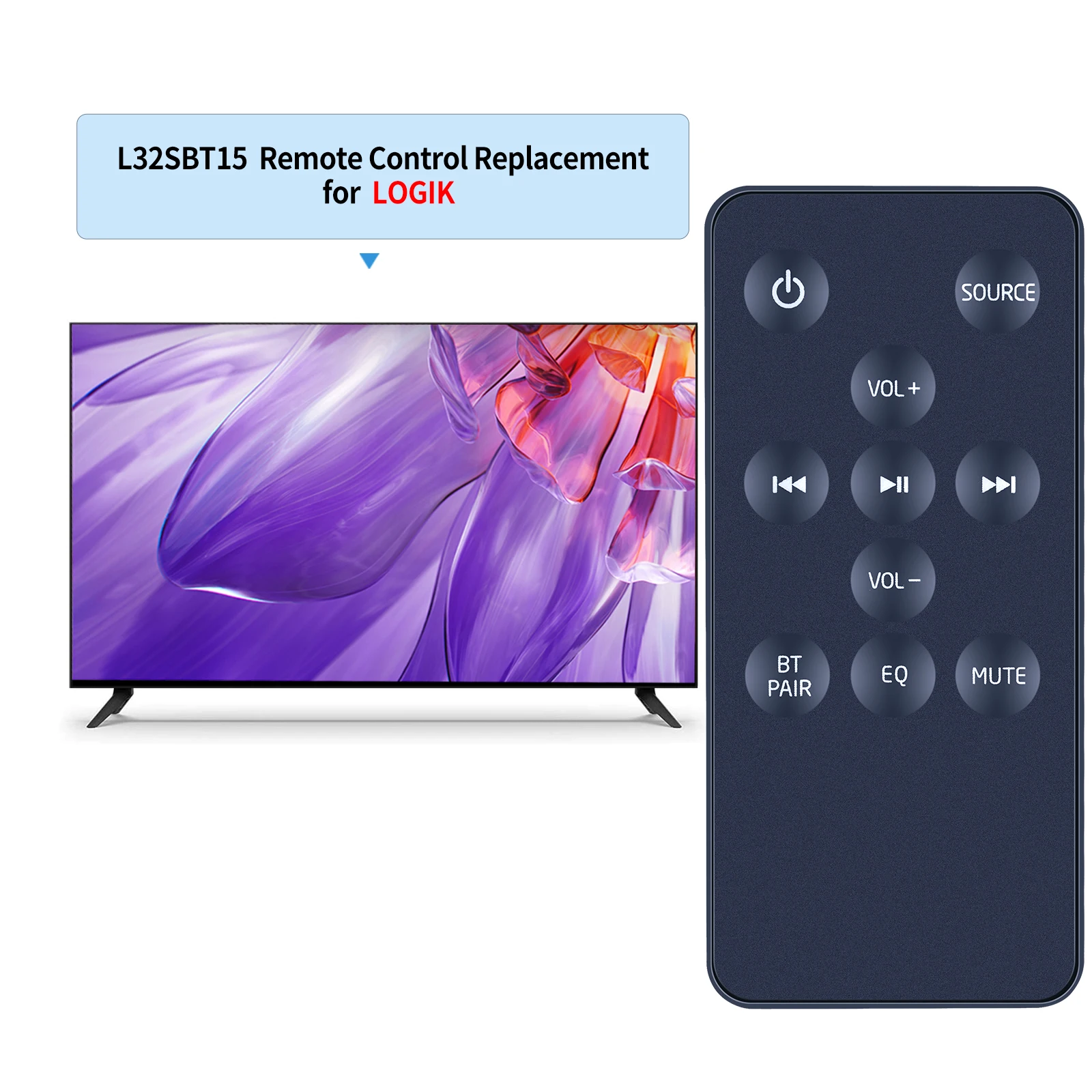 Neue Fernbedienung für Logik L32SWLB14 L32SBT15 Soundbar