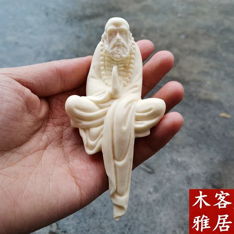 Exquisite ivory fruit  home enshrined Bodhidharma Buddha Crafts statue Ornaments