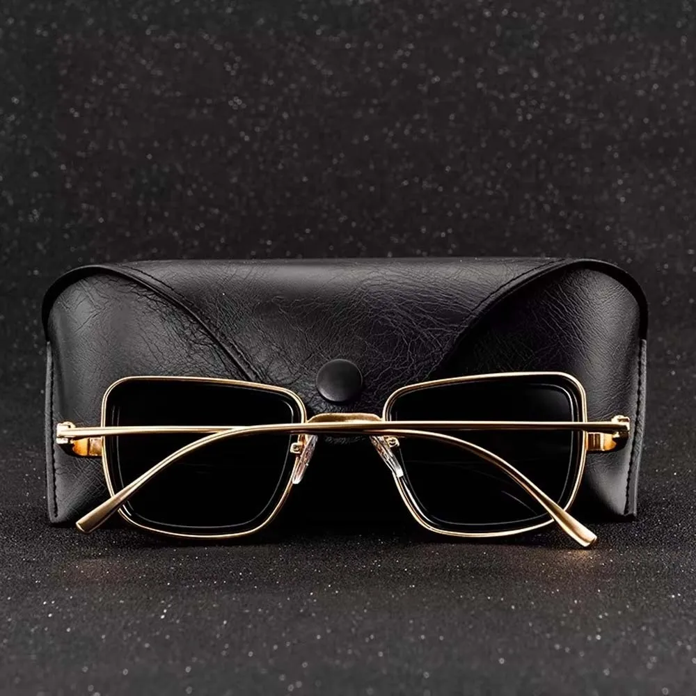 

Lightweight Retro Square Sunnies Gradient Indian Style Unisex Polarized Sunglasses Waterproof Costume Accessory Anti-UV Glasses