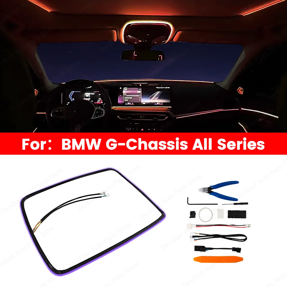 

11 Colors Skylight Reading Ambient light For BMW 2 3 4 5 6GT 7Series X3 X4 X5 X6 X7 G20 G05 G06 G07 G01 G60 G30 Reading Light