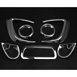 For Mitsubishi ASX 2013-2018 Car Rear Fog Light Front fog lights Cover Trim Strip ABS Chrome Frame Lamps Car Strips Decoration