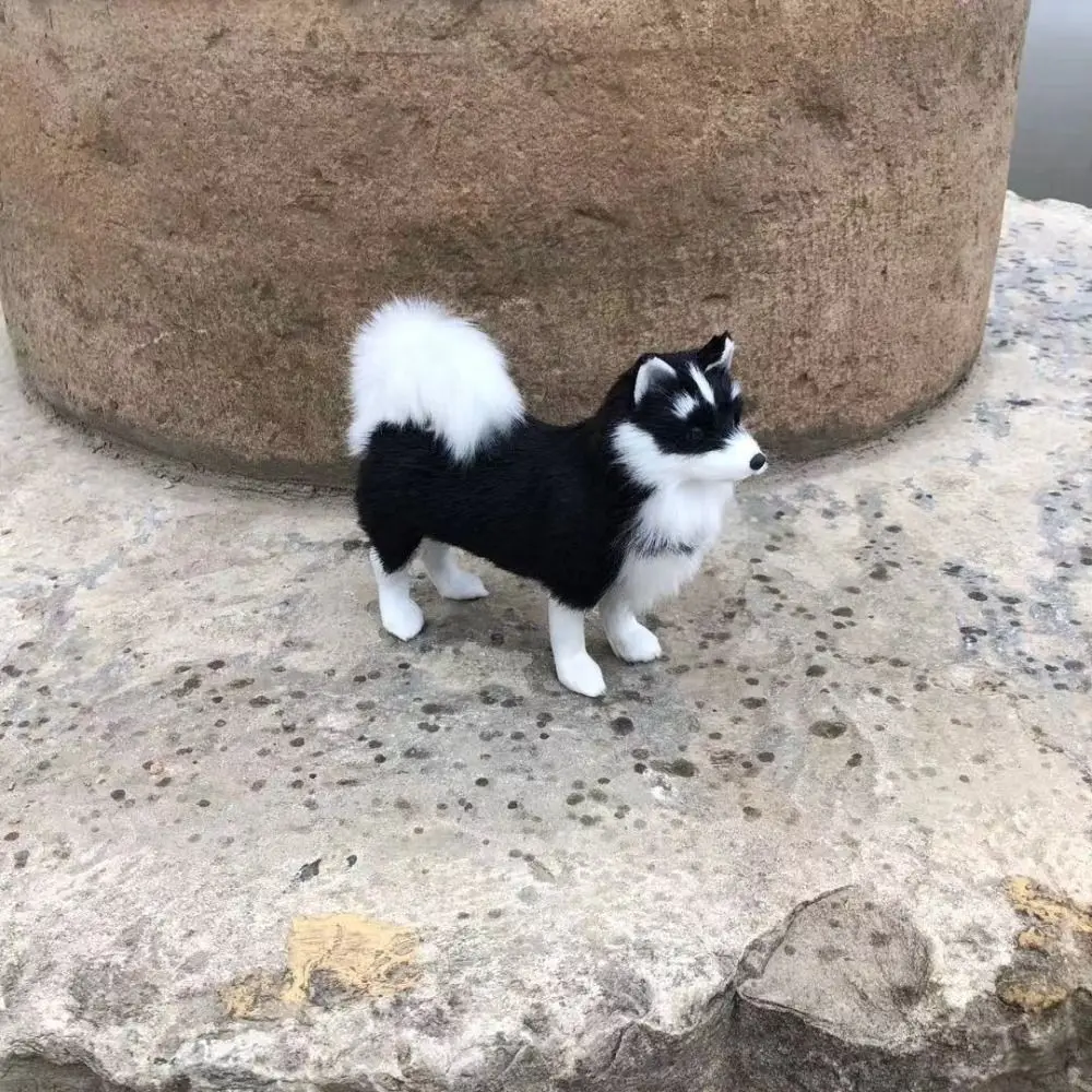 

Animal Cute Husky Plush Toy Lifelike Decoration Simulated Dog Stuffed Doll Soft Dog Model Lifelike Dog Plush Toy Birthday Gift