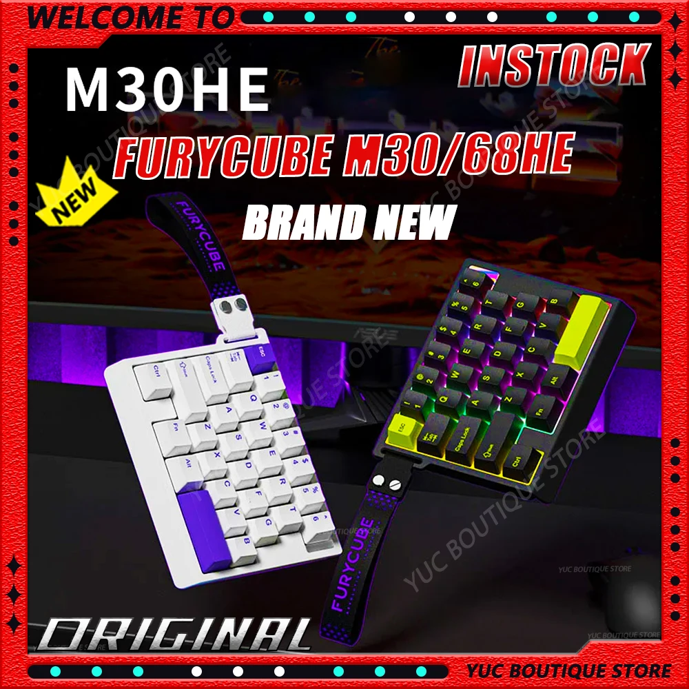 

NEW FURYCUBE M30/68HE 8K Magnetic Axis Gaming Mechanical Keyboard E-Sport Gaming Edition Ideal VALORANT Ultra-Fast Triggering