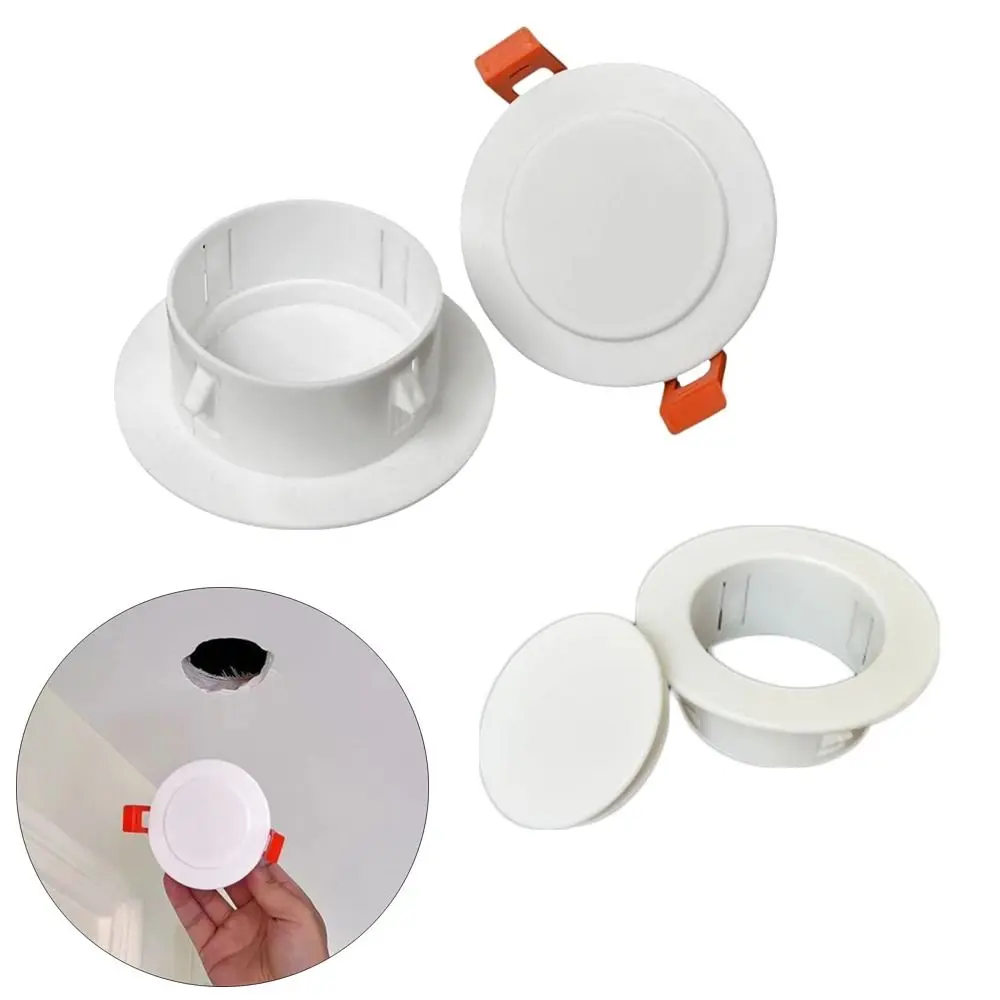 Useful Plastic Wall Hole Cover Snap-on Round Air Conditioning Hole Cover Various Size Decorative Hole Plug
