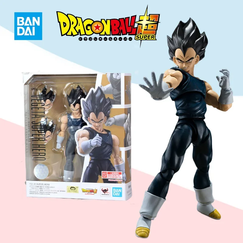 

Bandai Original BOX S.H.Figuarts SHF Dragon ball VEGETA SUPER HERO full action anime model kit finished toy gift for kids