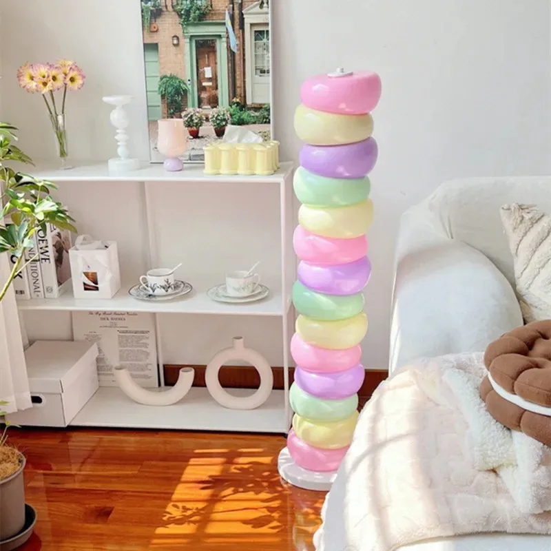 Rainbow atmosphere decorative lights LED, floor, living room, sofa, side standing bedroom, candy children's room