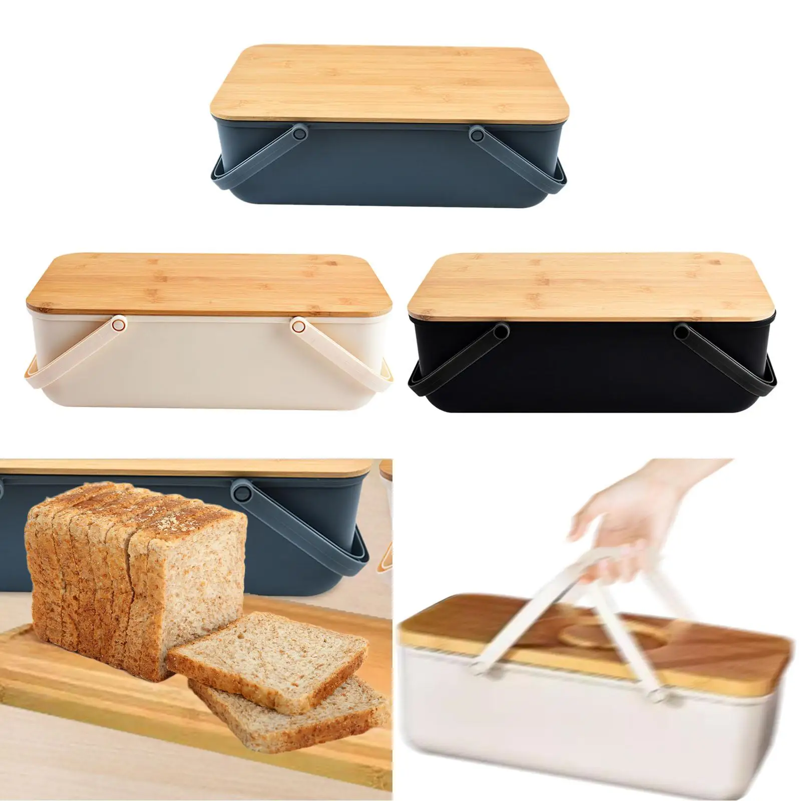 Bread Keeper Space Saving Bread Organizer Countertop Cafes Bread Container