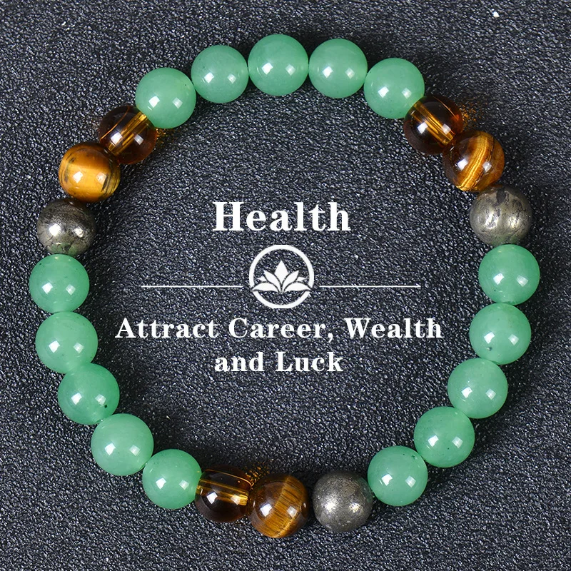 6pcs 차크라 건강 팔찌 균형 혼합 보석 신축성있는 - Health Wellness Bracelet 리뷰 및 가격