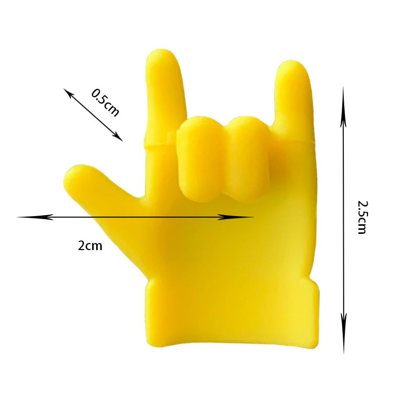 6PCS Multicolor Silicone Finger Shape Wine Glass Markers Drinking Cup Identifier