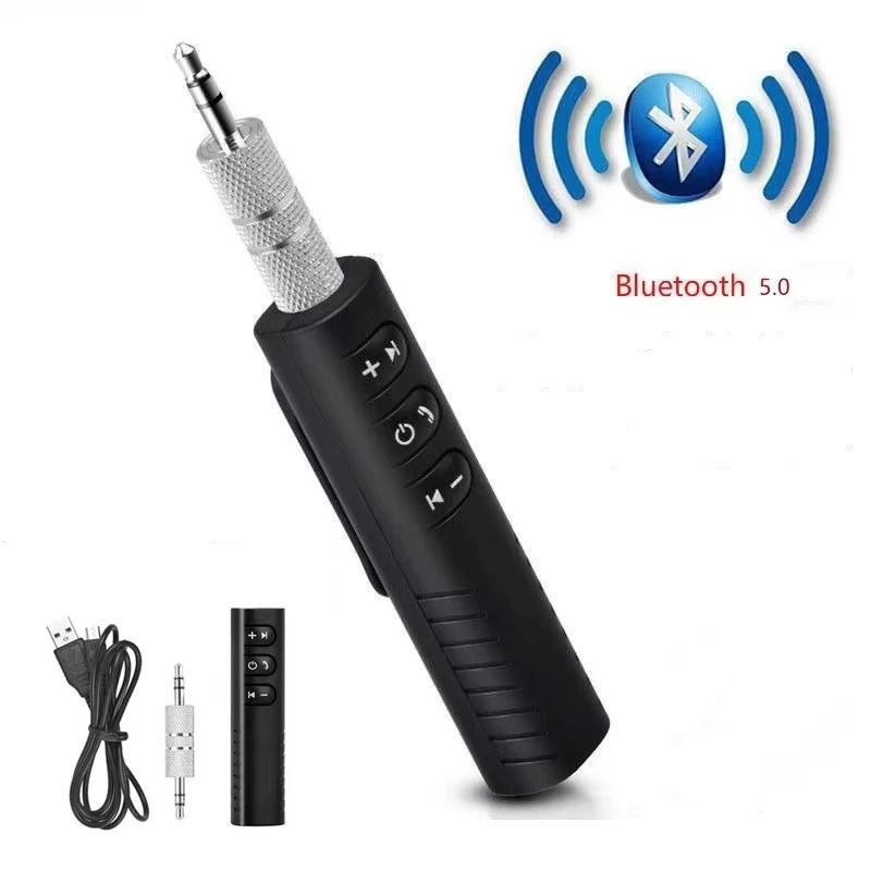 Wireless Bluetooth 5.0 Receiver Adapter 3.5mm Jack For Car Music Audio Aux A2dp Headphone Reciever Handsfree Calling 2026