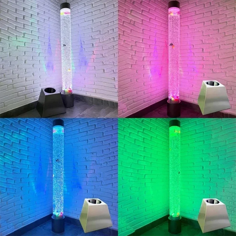 Interactive LED blister tubes for sensory chambers Colored water column for autism treatment, visual sensory stimulation