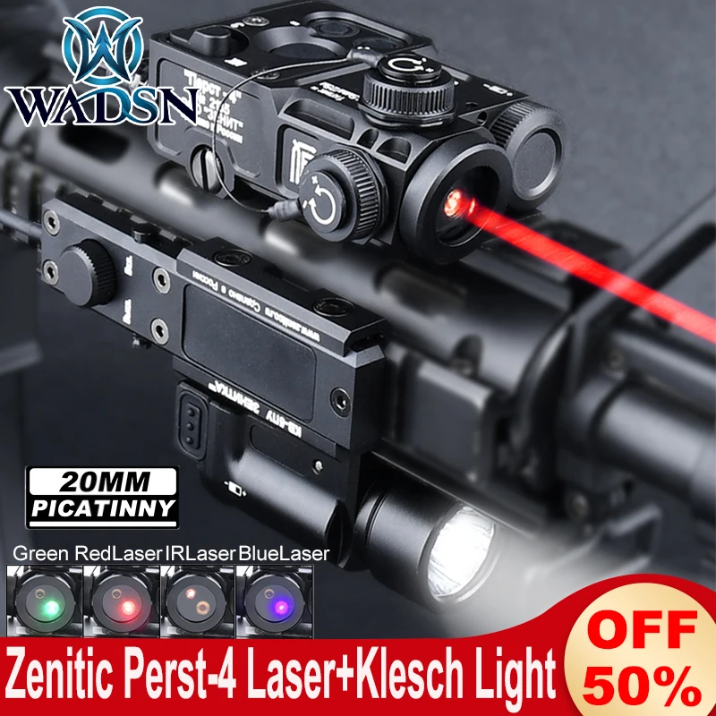 WADSN P4 Zenitc Perst 4 PERST-4 RED Dot IR Laser Sight Tactics KLESCH 2P 2U High Power Flashlight Klesch 1 1S Hunting Scout Lamp