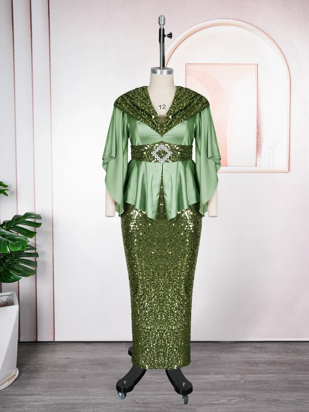 

Plus Size Evening Dresses for Women African Luxury Gown Elegant Muslim Wedding Party Long Dress Ankara Sequin Robe 2026