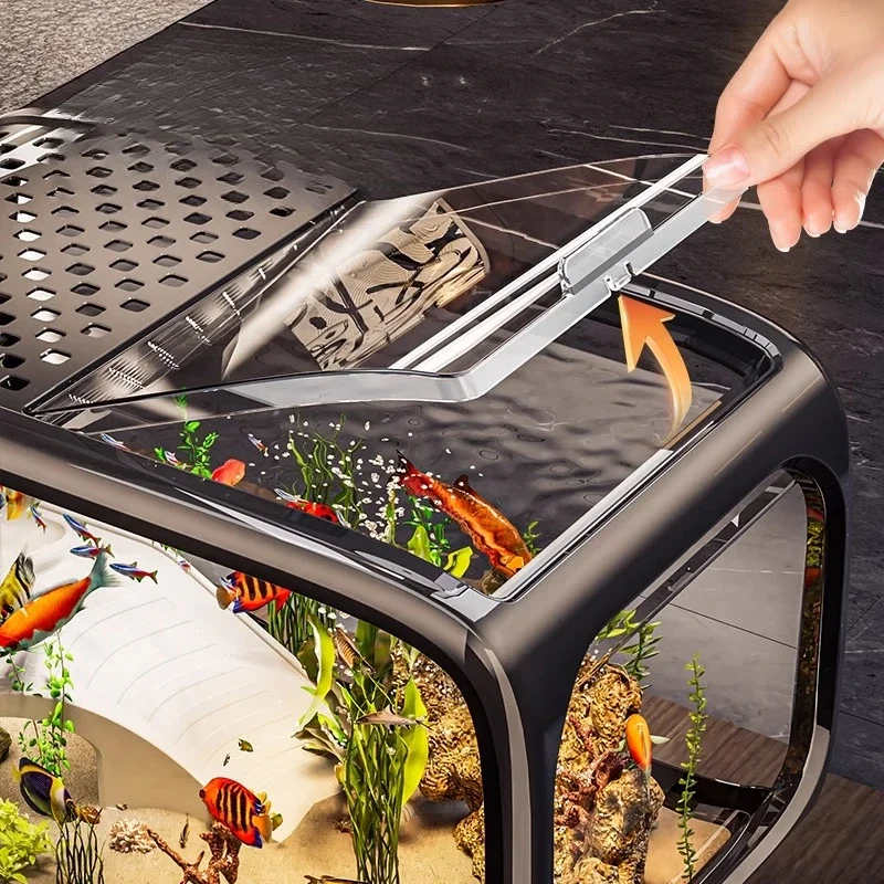 

Ecological landscaping full set of filtration and oxygen production machine desktop small turtle tank