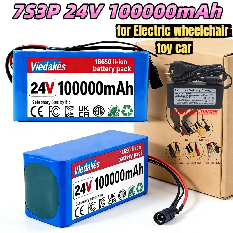 

Hot Sale 7s3p 24V 100000mAh 18650 Lithium Battery - Reliable Power for Scooters,Long Runtime Li-ion Battery，Stable Performance